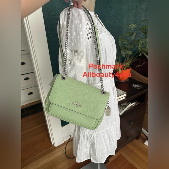 NWT - COACH Klare Crossbody 25 - CC353 Silver/Pale Pistachio - Picture 15 of 16